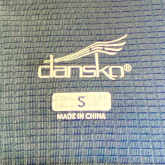 Dansko Scrubs Top Women's Small Blue Pockets Nurse Doctor V-Neck Shirt - Picture 5 of 7